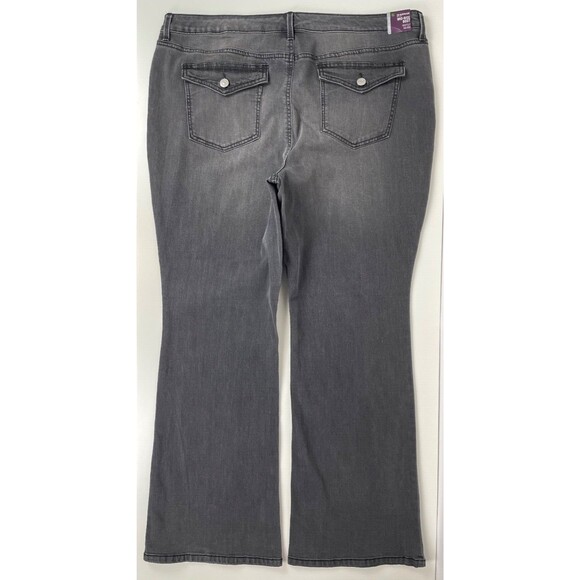 NWT Gloria Vanderbilt Midrise Bootcut Jeans Black Women's Size 16 ~ 38Wx32L (J3) - Picture 2 of 7